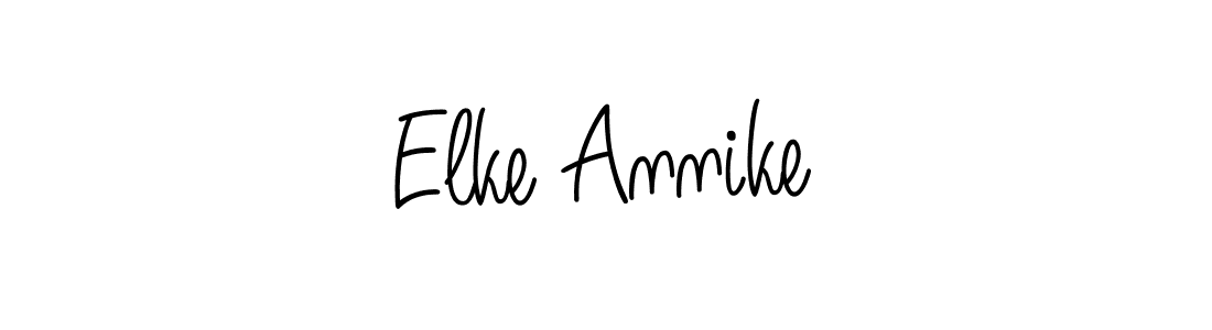 Make a short Elke Annike signature style. Manage your documents anywhere anytime using Angelique-Rose-font-FFP. Create and add eSignatures, submit forms, share and send files easily. Elke Annike signature style 5 images and pictures png