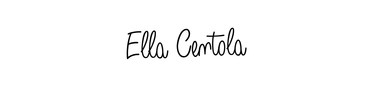 Use a signature maker to create a handwritten signature online. With this signature software, you can design (Angelique-Rose-font-FFP) your own signature for name Ella Centola. Ella Centola signature style 5 images and pictures png