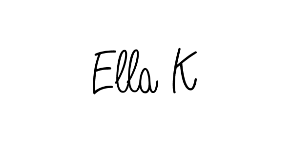 Similarly Angelique-Rose-font-FFP is the best handwritten signature design. Signature creator online .You can use it as an online autograph creator for name Ella K. Ella K signature style 5 images and pictures png
