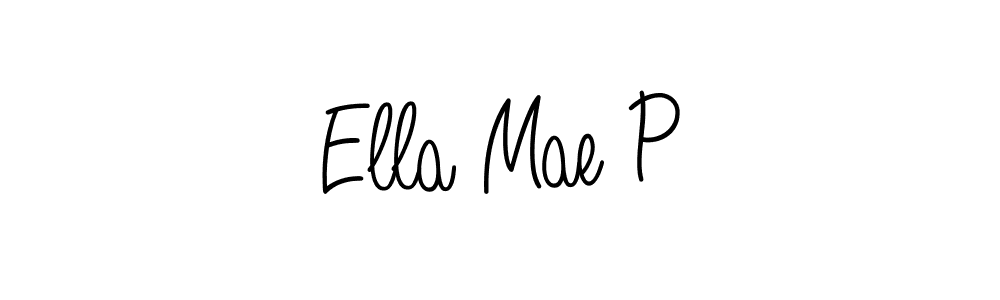 Also we have Ella Mae P name is the best signature style. Create professional handwritten signature collection using Angelique-Rose-font-FFP autograph style. Ella Mae P signature style 5 images and pictures png