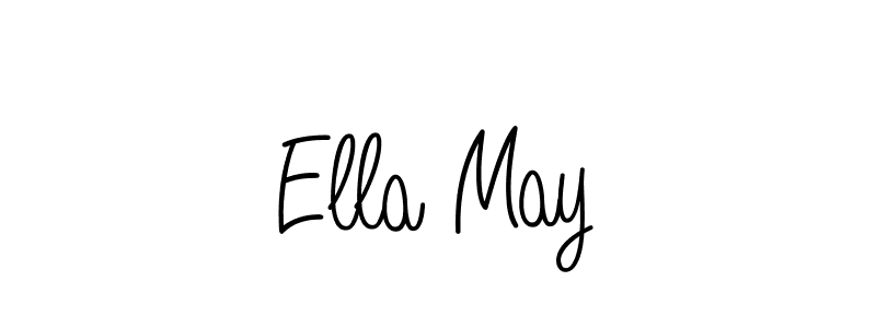 Use a signature maker to create a handwritten signature online. With this signature software, you can design (Angelique-Rose-font-FFP) your own signature for name Ella May. Ella May signature style 5 images and pictures png