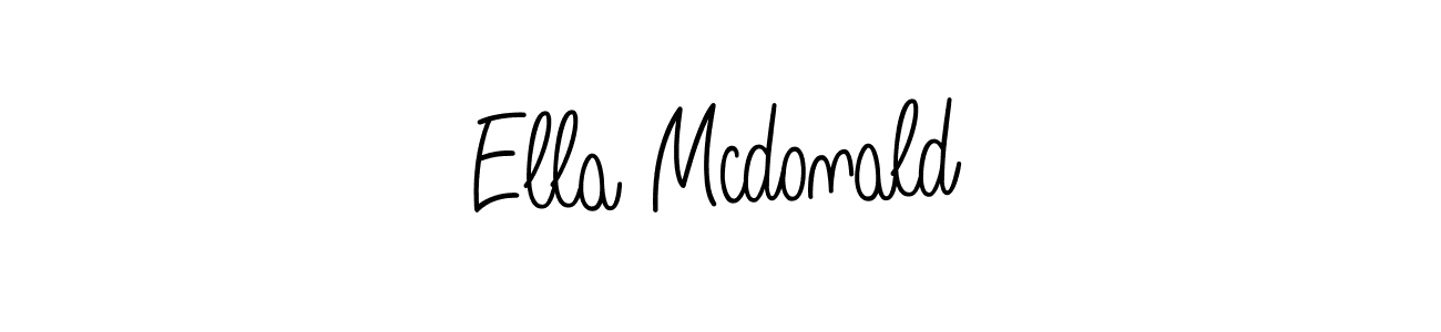 How to make Ella Mcdonald name signature. Use Angelique-Rose-font-FFP style for creating short signs online. This is the latest handwritten sign. Ella Mcdonald signature style 5 images and pictures png