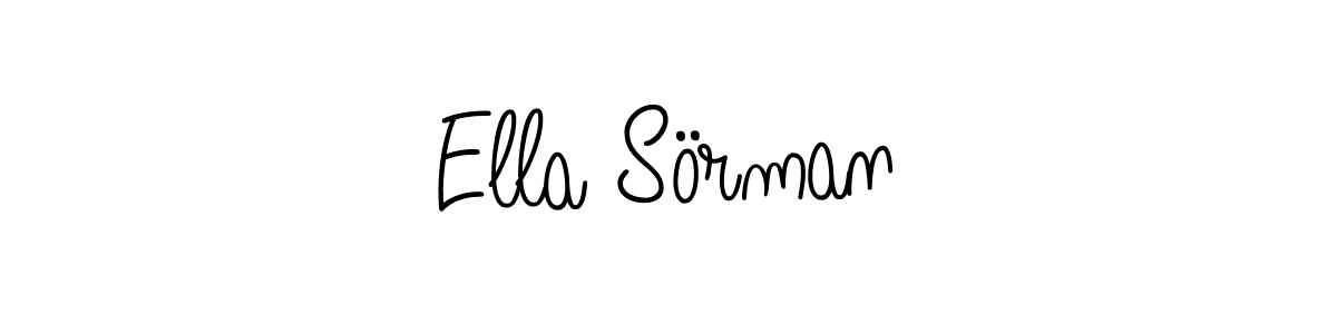 You should practise on your own different ways (Angelique-Rose-font-FFP) to write your name (Ella Sörman) in signature. don't let someone else do it for you. Ella Sörman signature style 5 images and pictures png