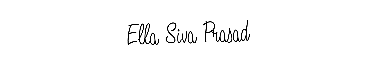 The best way (Angelique-Rose-font-FFP) to make a short signature is to pick only two or three words in your name. The name Ella Siva Prasad include a total of six letters. For converting this name. Ella Siva Prasad signature style 5 images and pictures png