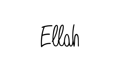 Make a beautiful signature design for name Ellah. With this signature (Angelique-Rose-font-FFP) style, you can create a handwritten signature for free. Ellah signature style 5 images and pictures png
