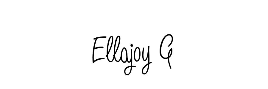 You should practise on your own different ways (Angelique-Rose-font-FFP) to write your name (Ellajoy G) in signature. don't let someone else do it for you. Ellajoy G signature style 5 images and pictures png