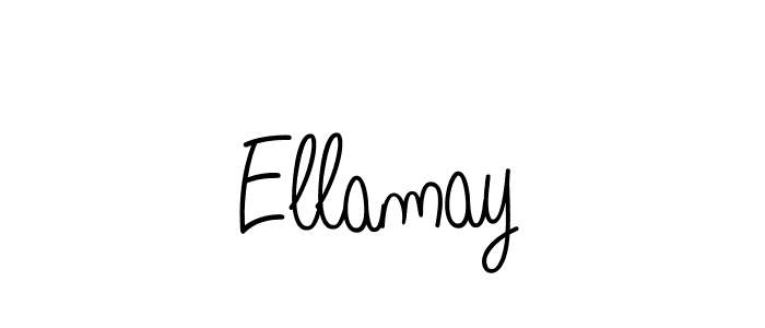 Design your own signature with our free online signature maker. With this signature software, you can create a handwritten (Angelique-Rose-font-FFP) signature for name Ellamay. Ellamay signature style 5 images and pictures png