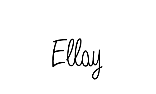 You should practise on your own different ways (Angelique-Rose-font-FFP) to write your name (Ellay) in signature. don't let someone else do it for you. Ellay signature style 5 images and pictures png