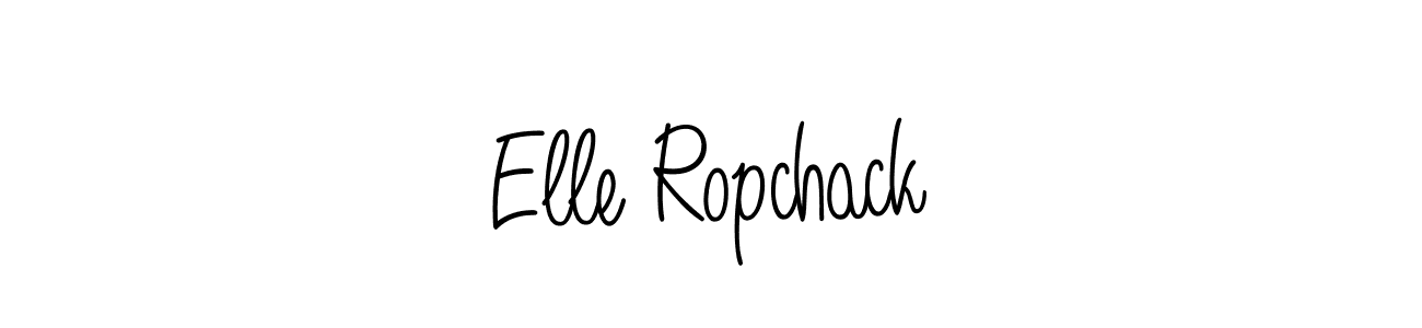 Also we have Elle Ropchack name is the best signature style. Create professional handwritten signature collection using Angelique-Rose-font-FFP autograph style. Elle Ropchack signature style 5 images and pictures png