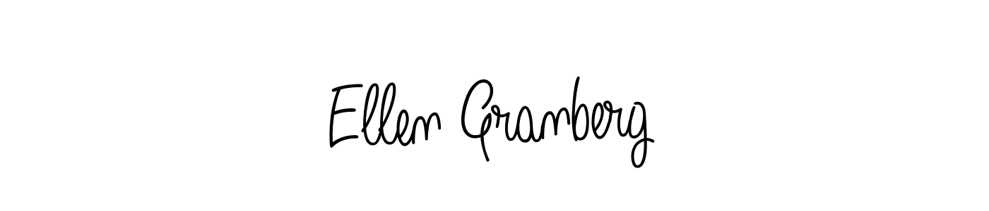 How to make Ellen Granberg name signature. Use Angelique-Rose-font-FFP style for creating short signs online. This is the latest handwritten sign. Ellen Granberg signature style 5 images and pictures png