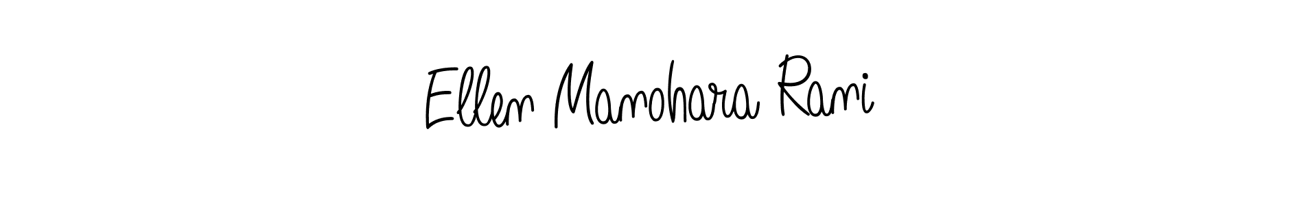 You should practise on your own different ways (Angelique-Rose-font-FFP) to write your name (Ellen Manohara Rani) in signature. don't let someone else do it for you. Ellen Manohara Rani signature style 5 images and pictures png