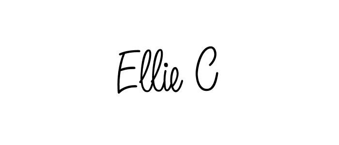 Also we have Ellie C name is the best signature style. Create professional handwritten signature collection using Angelique-Rose-font-FFP autograph style. Ellie C signature style 5 images and pictures png
