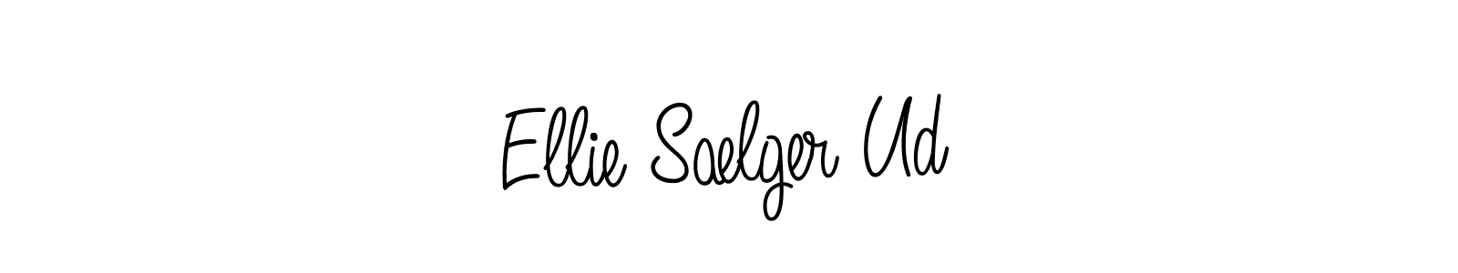 You should practise on your own different ways (Angelique-Rose-font-FFP) to write your name (Ellie Sælger Ud) in signature. don't let someone else do it for you. Ellie Sælger Ud signature style 5 images and pictures png