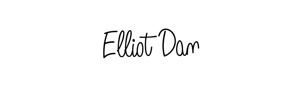 How to make Elliot Dan name signature. Use Angelique-Rose-font-FFP style for creating short signs online. This is the latest handwritten sign. Elliot Dan signature style 5 images and pictures png