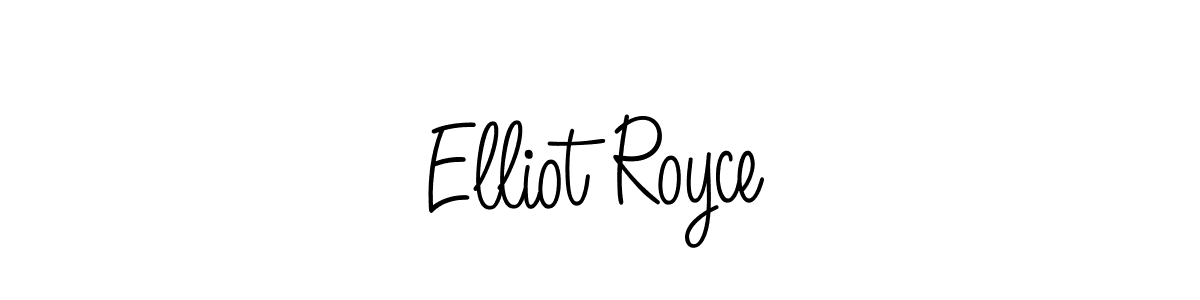 Make a beautiful signature design for name Elliot Royce. With this signature (Angelique-Rose-font-FFP) style, you can create a handwritten signature for free. Elliot Royce signature style 5 images and pictures png