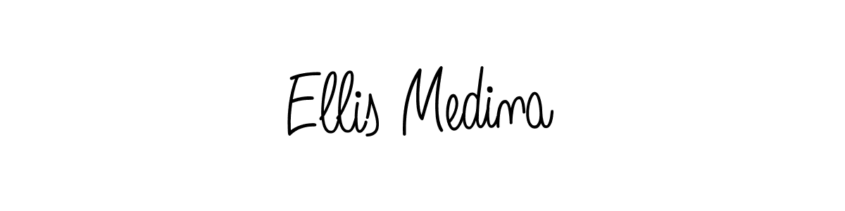 Design your own signature with our free online signature maker. With this signature software, you can create a handwritten (Angelique-Rose-font-FFP) signature for name Ellis Medina. Ellis Medina signature style 5 images and pictures png