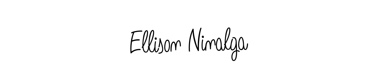 How to make Ellison Ninalga signature? Angelique-Rose-font-FFP is a professional autograph style. Create handwritten signature for Ellison Ninalga name. Ellison Ninalga signature style 5 images and pictures png