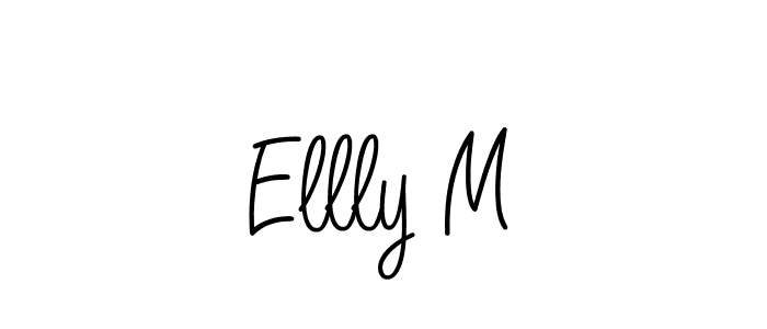 Similarly Angelique-Rose-font-FFP is the best handwritten signature design. Signature creator online .You can use it as an online autograph creator for name Ellly M. Ellly M signature style 5 images and pictures png