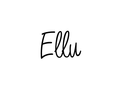 The best way (Angelique-Rose-font-FFP) to make a short signature is to pick only two or three words in your name. The name Ellu include a total of six letters. For converting this name. Ellu signature style 5 images and pictures png