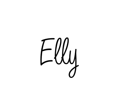 Design your own signature with our free online signature maker. With this signature software, you can create a handwritten (Angelique-Rose-font-FFP) signature for name Elly. Elly signature style 5 images and pictures png