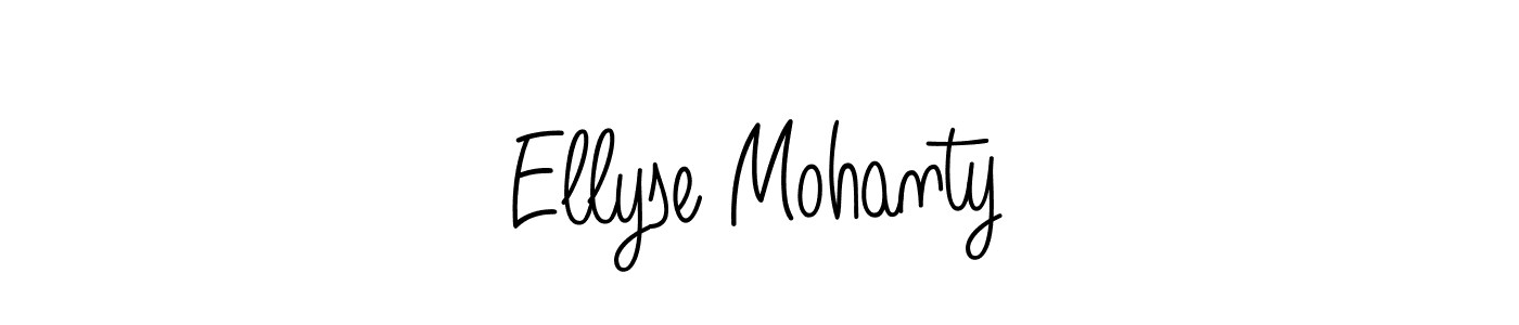 Also we have Ellyse Mohanty name is the best signature style. Create professional handwritten signature collection using Angelique-Rose-font-FFP autograph style. Ellyse Mohanty signature style 5 images and pictures png