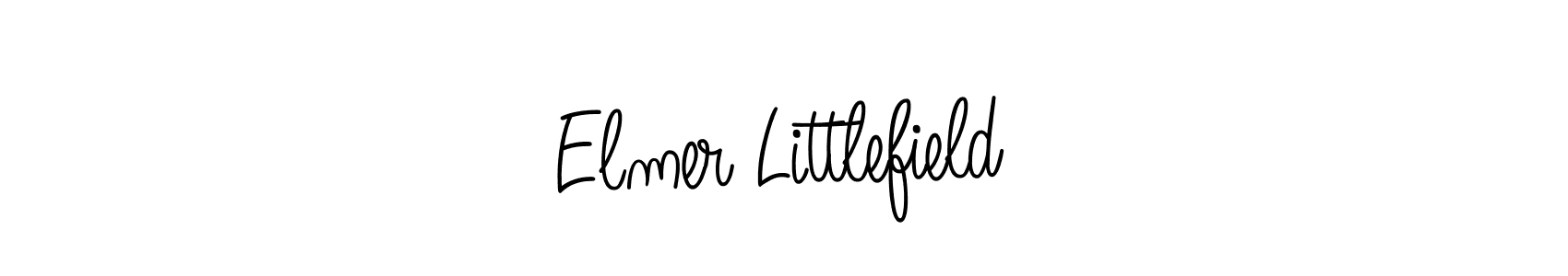 Elmer Littlefield stylish signature style. Best Handwritten Sign (Angelique-Rose-font-FFP) for my name. Handwritten Signature Collection Ideas for my name Elmer Littlefield. Elmer Littlefield signature style 5 images and pictures png