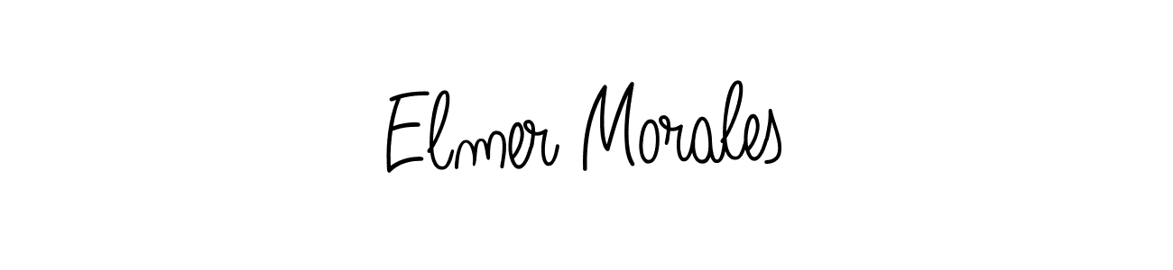 Design your own signature with our free online signature maker. With this signature software, you can create a handwritten (Angelique-Rose-font-FFP) signature for name Elmer Morales. Elmer Morales signature style 5 images and pictures png