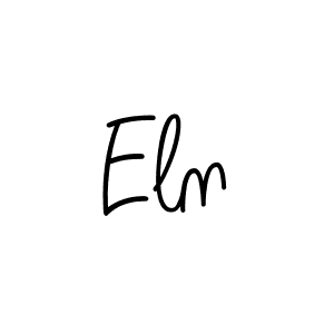 Design your own signature with our free online signature maker. With this signature software, you can create a handwritten (Angelique-Rose-font-FFP) signature for name Eln. Eln signature style 5 images and pictures png