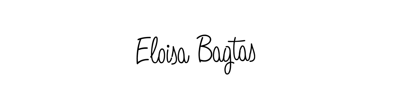 The best way (Angelique-Rose-font-FFP) to make a short signature is to pick only two or three words in your name. The name Eloisa Bagtas include a total of six letters. For converting this name. Eloisa Bagtas signature style 5 images and pictures png