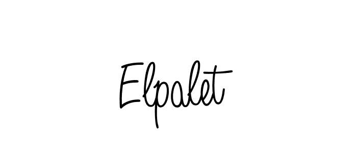 Elpalet stylish signature style. Best Handwritten Sign (Angelique-Rose-font-FFP) for my name. Handwritten Signature Collection Ideas for my name Elpalet. Elpalet signature style 5 images and pictures png