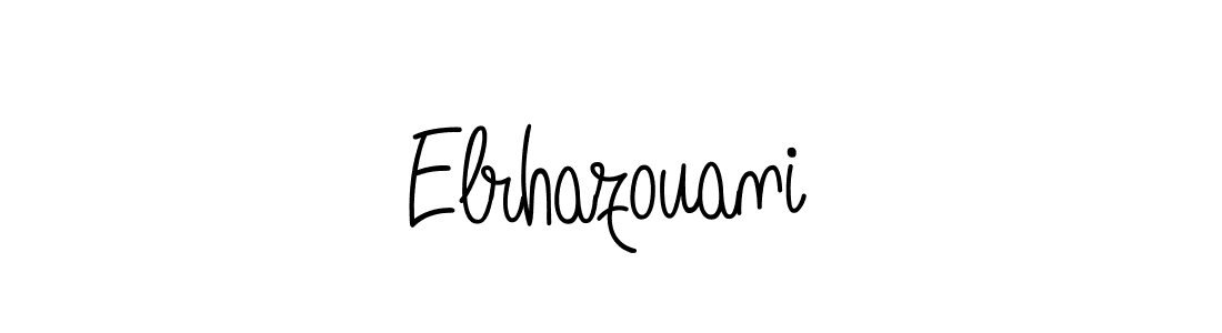 Design your own signature with our free online signature maker. With this signature software, you can create a handwritten (Angelique-Rose-font-FFP) signature for name Elrhazouani. Elrhazouani signature style 5 images and pictures png