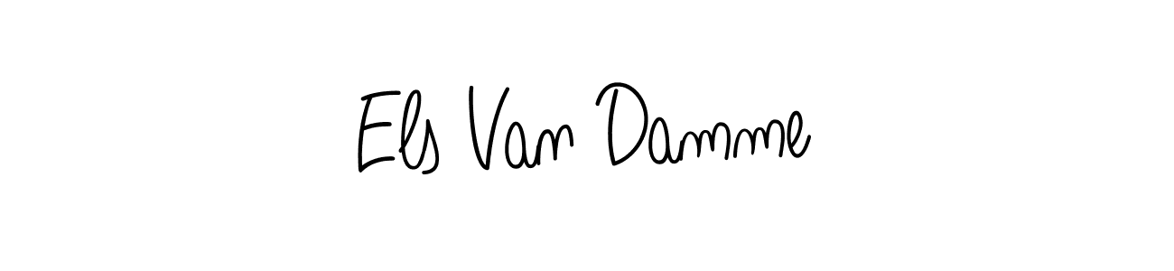 Design your own signature with our free online signature maker. With this signature software, you can create a handwritten (Angelique-Rose-font-FFP) signature for name Els Van Damme. Els Van Damme signature style 5 images and pictures png