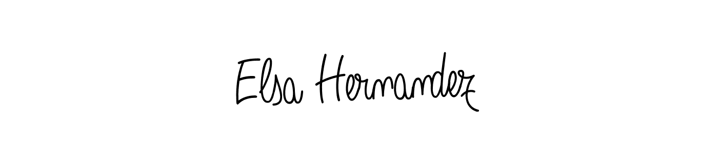 Make a beautiful signature design for name Elsa Hernandez. With this signature (Angelique-Rose-font-FFP) style, you can create a handwritten signature for free. Elsa Hernandez signature style 5 images and pictures png