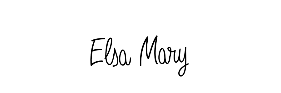 How to make Elsa Mary name signature. Use Angelique-Rose-font-FFP style for creating short signs online. This is the latest handwritten sign. Elsa Mary signature style 5 images and pictures png