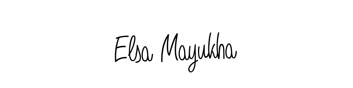 if you are searching for the best signature style for your name Elsa Mayukha. so please give up your signature search. here we have designed multiple signature styles  using Angelique-Rose-font-FFP. Elsa Mayukha signature style 5 images and pictures png