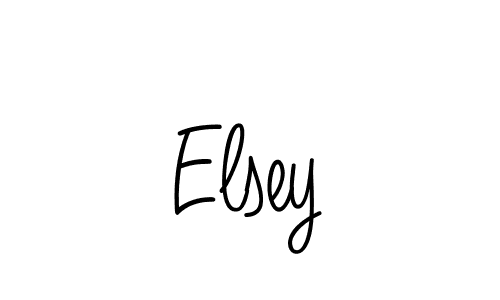 Make a beautiful signature design for name Elsey. With this signature (Angelique-Rose-font-FFP) style, you can create a handwritten signature for free. Elsey signature style 5 images and pictures png