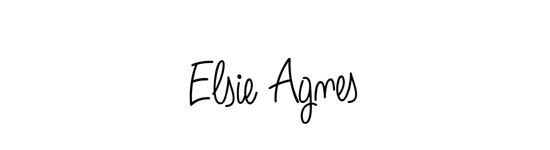 Design your own signature with our free online signature maker. With this signature software, you can create a handwritten (Angelique-Rose-font-FFP) signature for name Elsie Agnes. Elsie Agnes signature style 5 images and pictures png