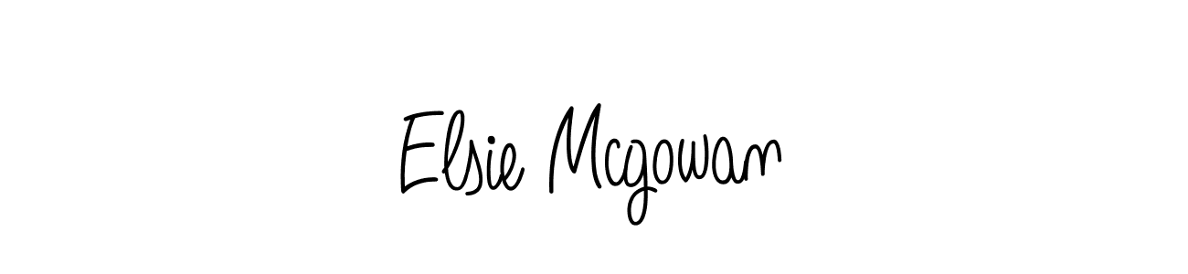 Design your own signature with our free online signature maker. With this signature software, you can create a handwritten (Angelique-Rose-font-FFP) signature for name Elsie Mcgowan. Elsie Mcgowan signature style 5 images and pictures png