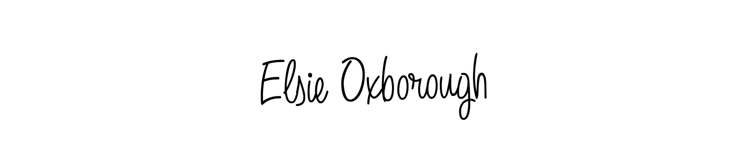 Design your own signature with our free online signature maker. With this signature software, you can create a handwritten (Angelique-Rose-font-FFP) signature for name Elsie Oxborough. Elsie Oxborough signature style 5 images and pictures png