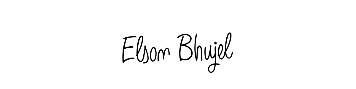 Also we have Elson Bhujel name is the best signature style. Create professional handwritten signature collection using Angelique-Rose-font-FFP autograph style. Elson Bhujel signature style 5 images and pictures png