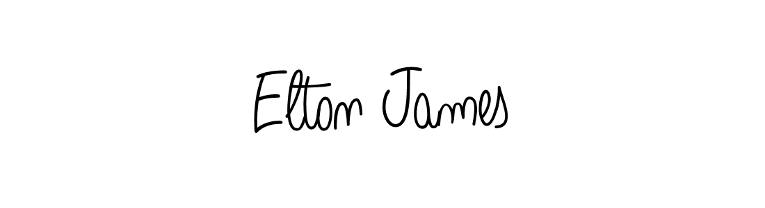 Use a signature maker to create a handwritten signature online. With this signature software, you can design (Angelique-Rose-font-FFP) your own signature for name Elton James. Elton James signature style 5 images and pictures png