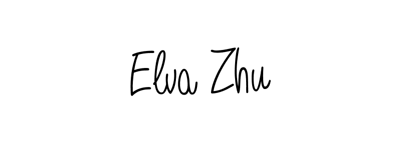 Create a beautiful signature design for name Elva Zhu. With this signature (Angelique-Rose-font-FFP) fonts, you can make a handwritten signature for free. Elva Zhu signature style 5 images and pictures png