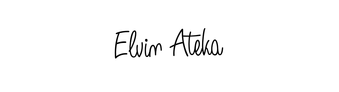 Make a short Elvin Ateka signature style. Manage your documents anywhere anytime using Angelique-Rose-font-FFP. Create and add eSignatures, submit forms, share and send files easily. Elvin Ateka signature style 5 images and pictures png