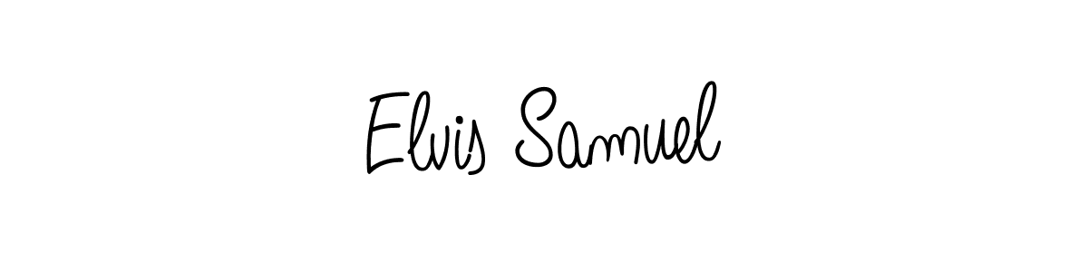 Create a beautiful signature design for name Elvis Samuel. With this signature (Angelique-Rose-font-FFP) fonts, you can make a handwritten signature for free. Elvis Samuel signature style 5 images and pictures png