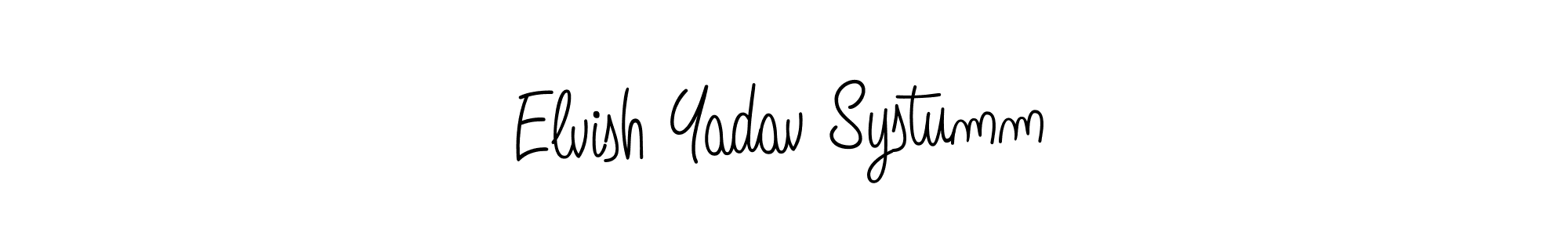How to make Elvish Yadav Systumm signature? Angelique-Rose-font-FFP is a professional autograph style. Create handwritten signature for Elvish Yadav Systumm name. Elvish Yadav Systumm signature style 5 images and pictures png