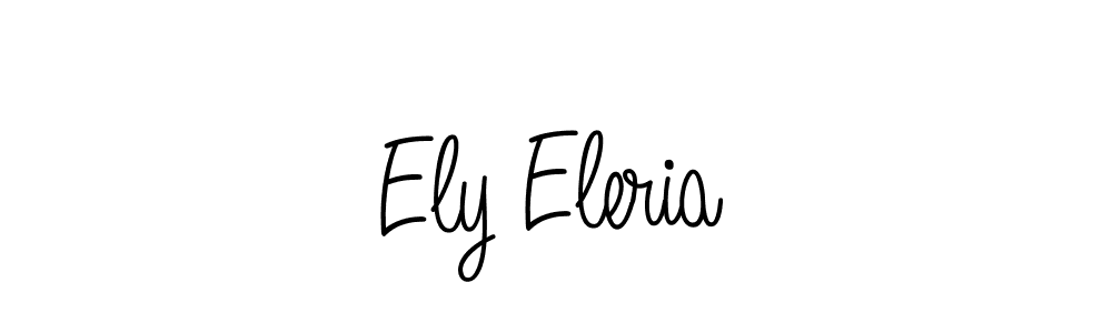 How to make Ely Eleria name signature. Use Angelique-Rose-font-FFP style for creating short signs online. This is the latest handwritten sign. Ely Eleria signature style 5 images and pictures png