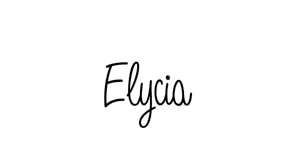 Design your own signature with our free online signature maker. With this signature software, you can create a handwritten (Angelique-Rose-font-FFP) signature for name Elycia. Elycia signature style 5 images and pictures png