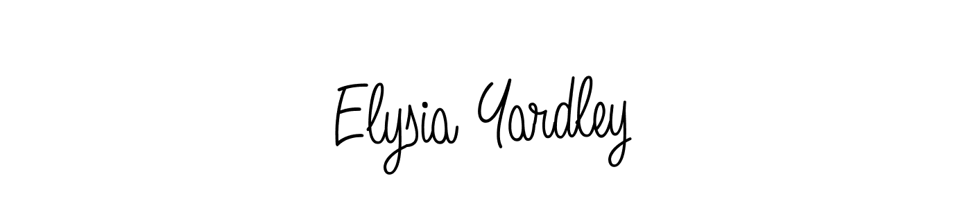 Also we have Elysia Yardley name is the best signature style. Create professional handwritten signature collection using Angelique-Rose-font-FFP autograph style. Elysia Yardley signature style 5 images and pictures png