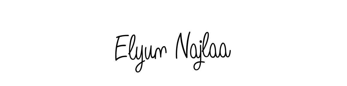 You can use this online signature creator to create a handwritten signature for the name Elyun Najlaa. This is the best online autograph maker. Elyun Najlaa signature style 5 images and pictures png