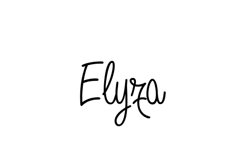 Best and Professional Signature Style for Elyza. Angelique-Rose-font-FFP Best Signature Style Collection. Elyza signature style 5 images and pictures png